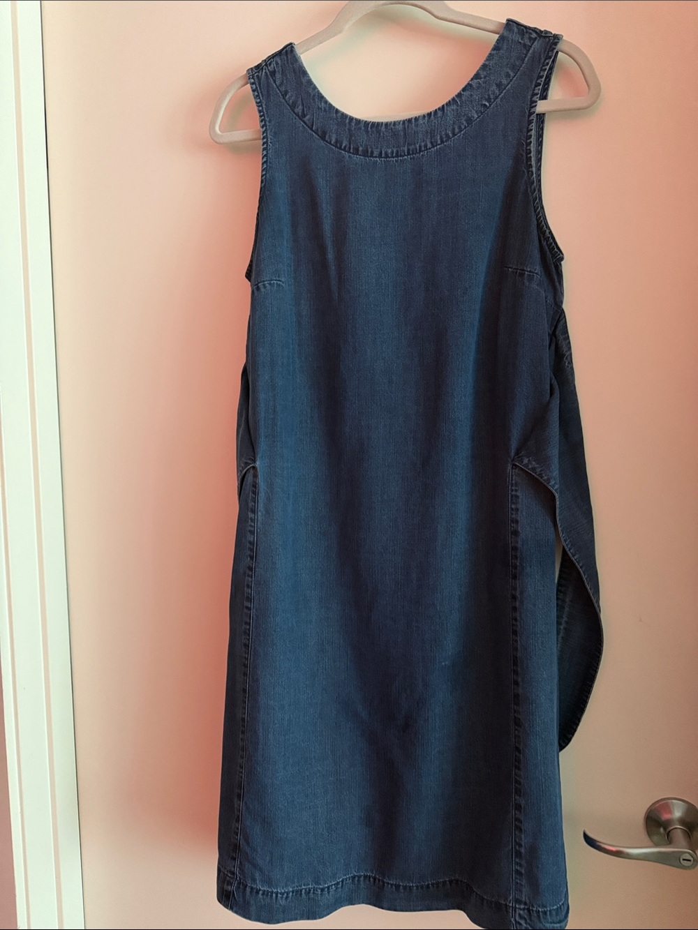 NIC+ZOE Blue Sleeveless Denim Midi Dress